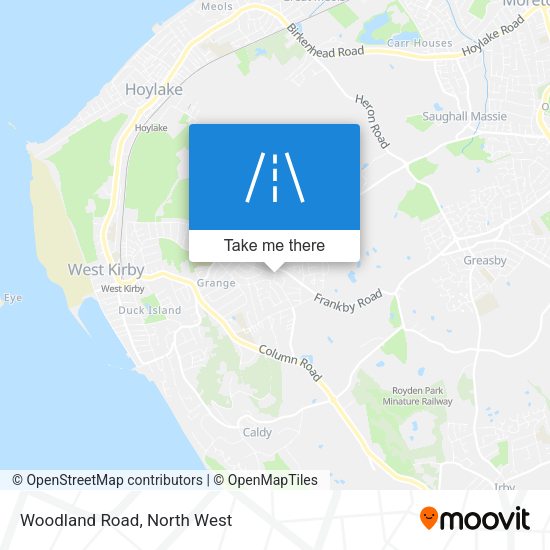 Woodland Road map