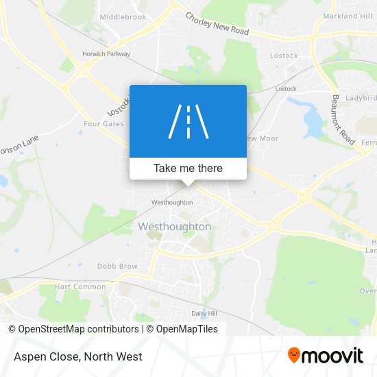 Aspen Close map