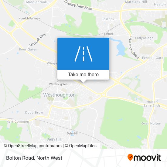 Bolton Road map