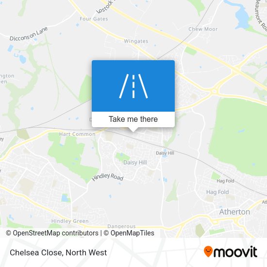 Chelsea Close map