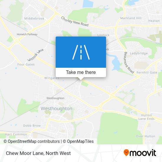 Chew Moor Lane map