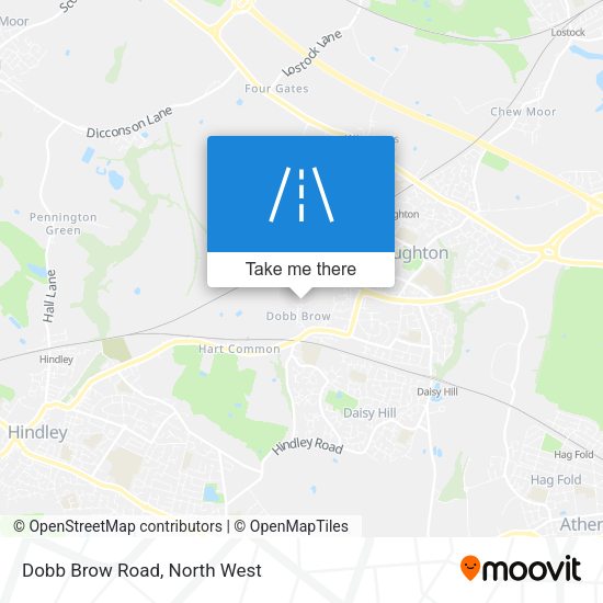 Dobb Brow Road map