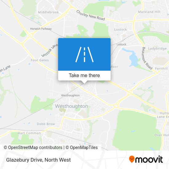 Glazebury Drive map