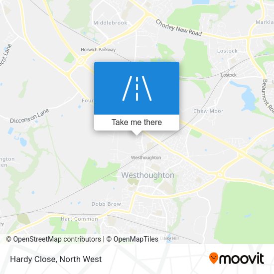Hardy Close map