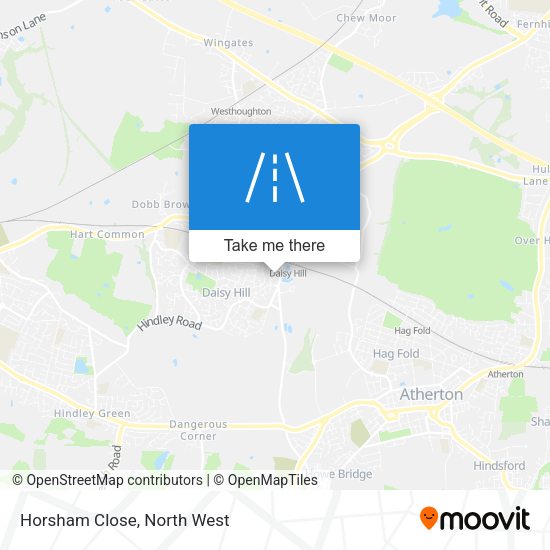 Horsham Close map