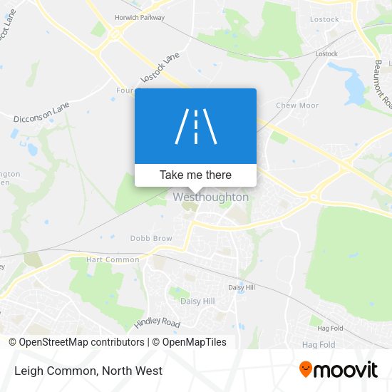 Leigh Common map