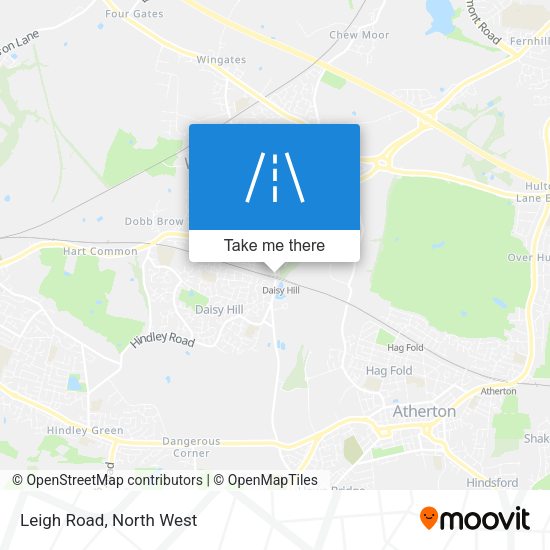 Leigh Road map