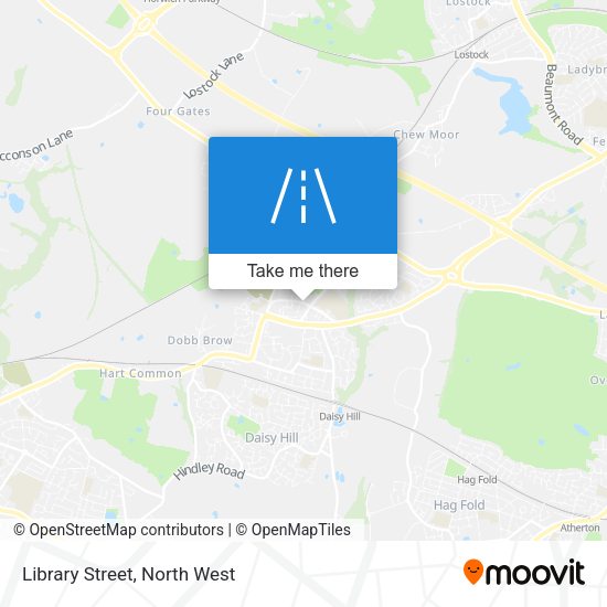 Library Street map