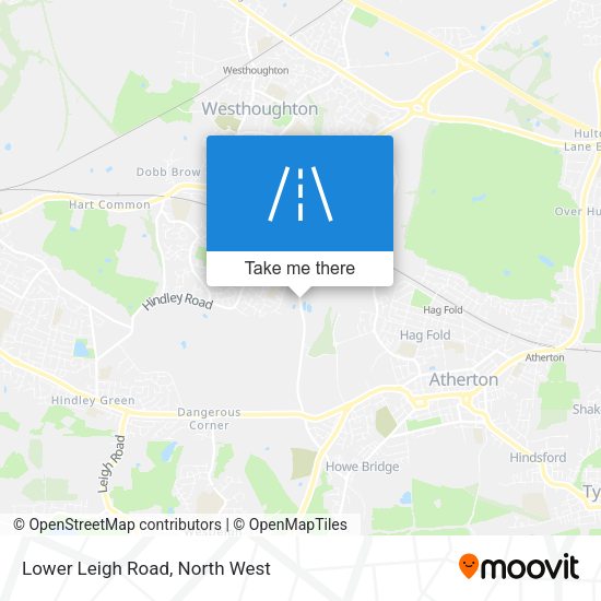 Lower Leigh Road map