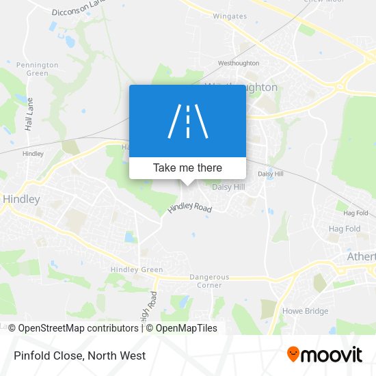 Pinfold Close map