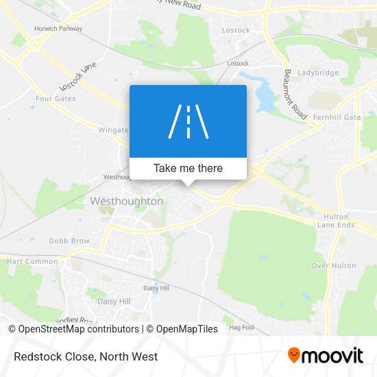 Redstock Close map