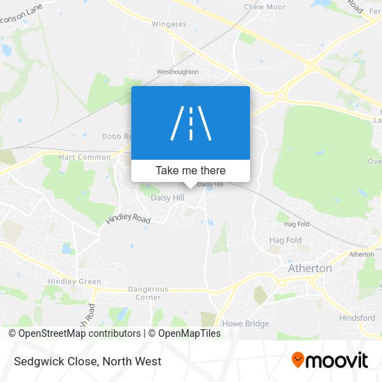 Sedgwick Close map