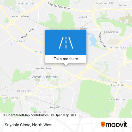 Snydale Close map