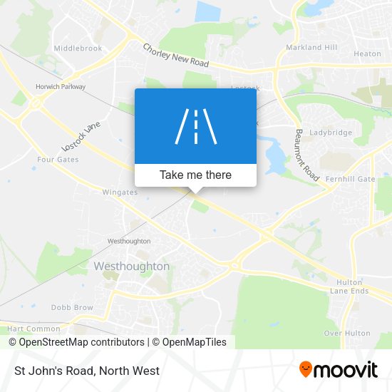 St John's Road map