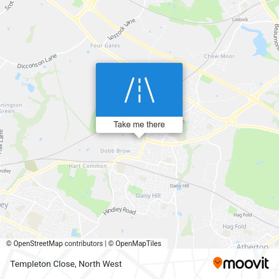 Templeton Close map
