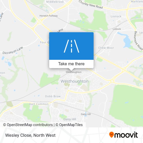 Wesley Close map