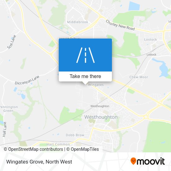 Wingates Grove map