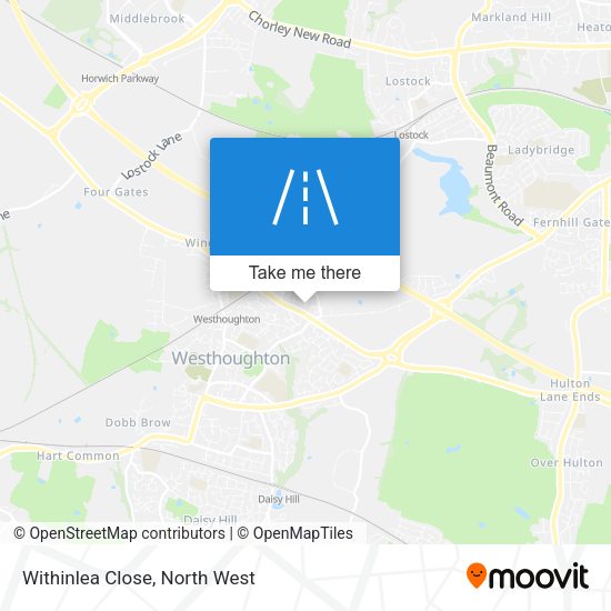 Withinlea Close map
