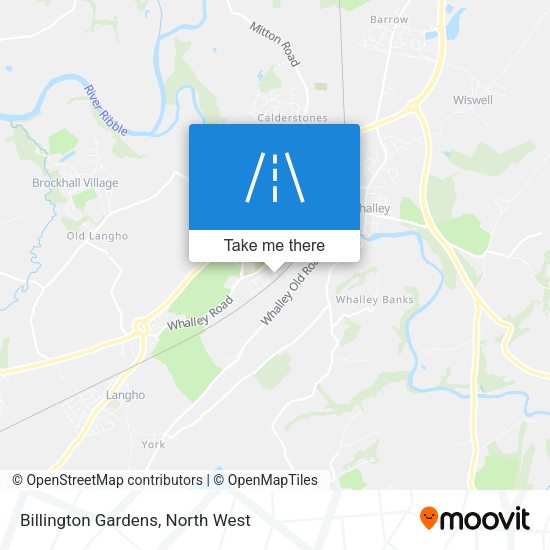 Billington Gardens map