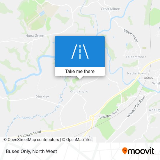 Buses Only map