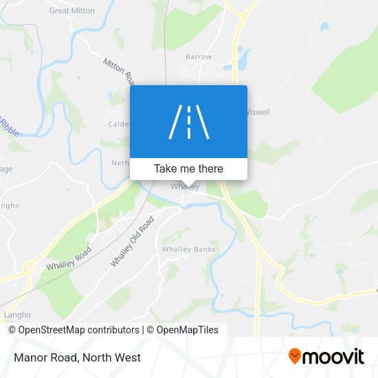 Manor Road map