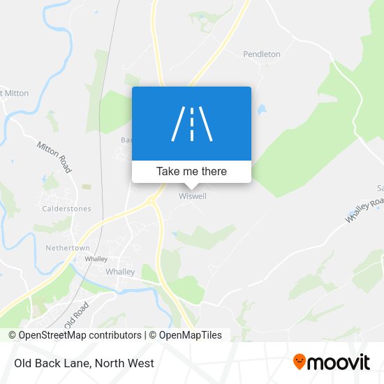 Old Back Lane map