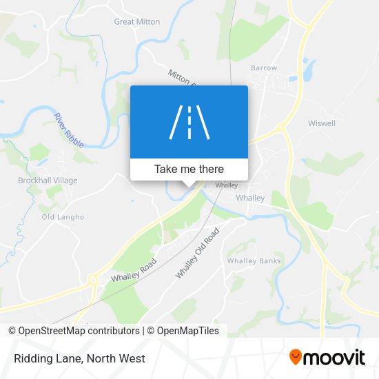 Ridding Lane map