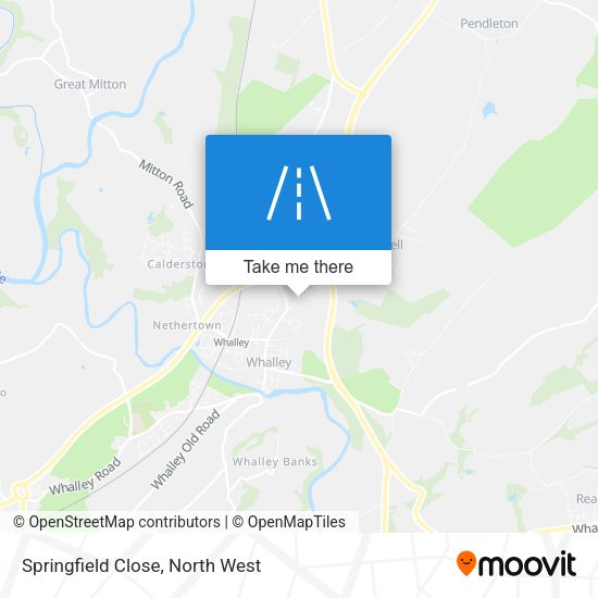 Springfield Close map