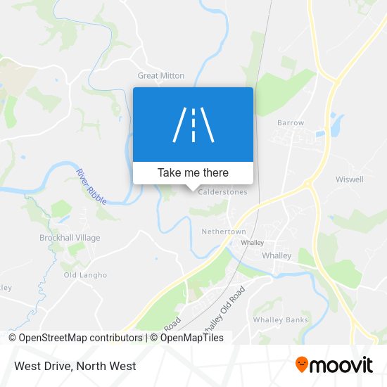 West Drive map