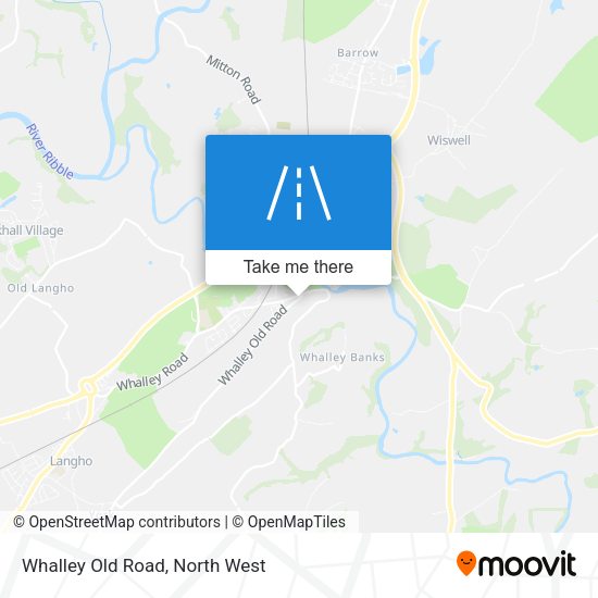 Whalley Old Road map