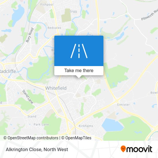 Alkrington Close map