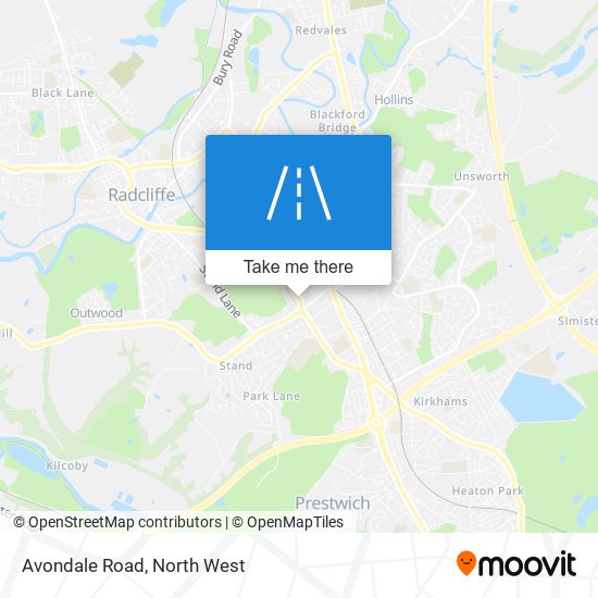 Avondale Road map