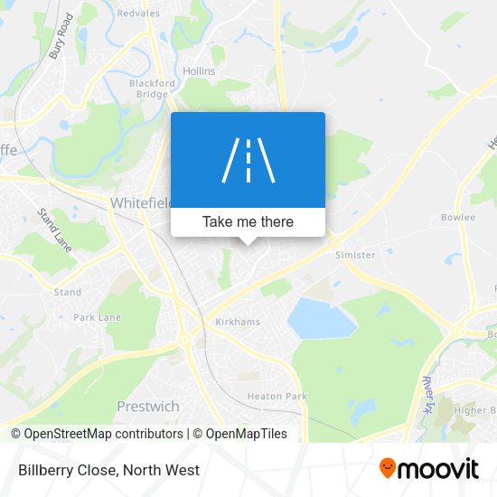 Billberry Close map