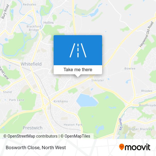 Bosworth Close map