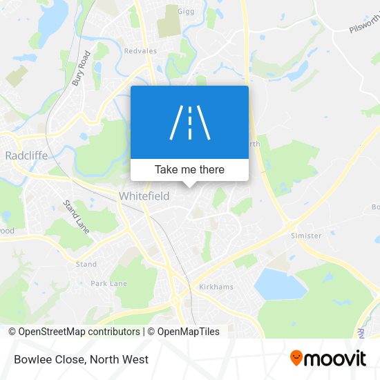 Bowlee Close map