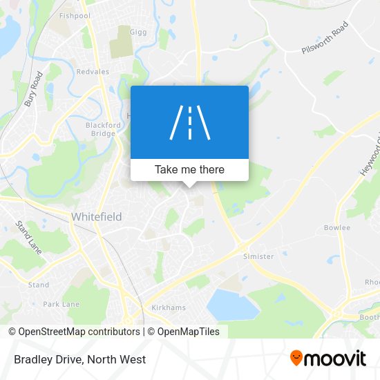 Bradley Drive map