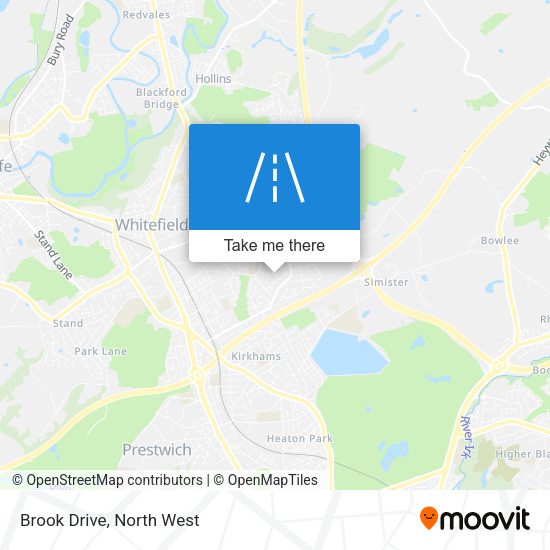 Brook Drive map