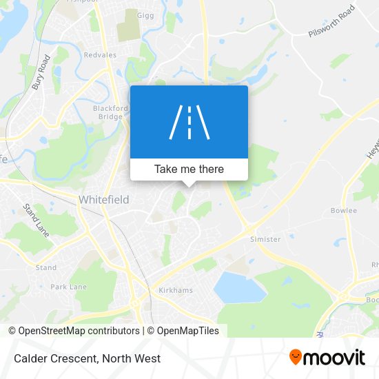 Calder Crescent map