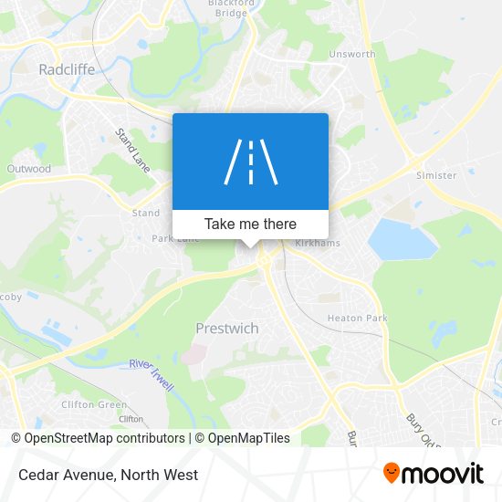 Cedar Avenue map
