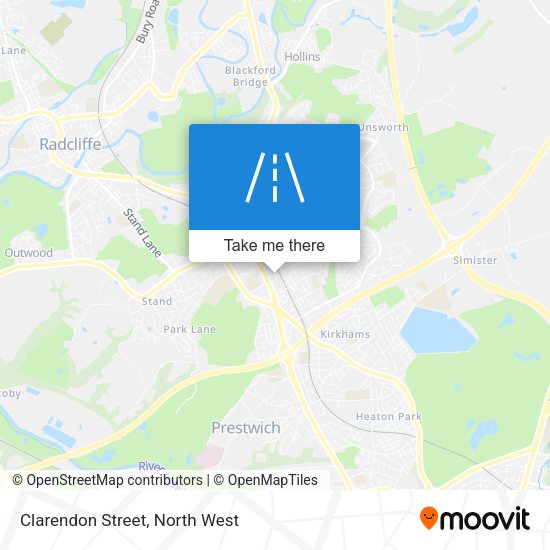 Clarendon Street map