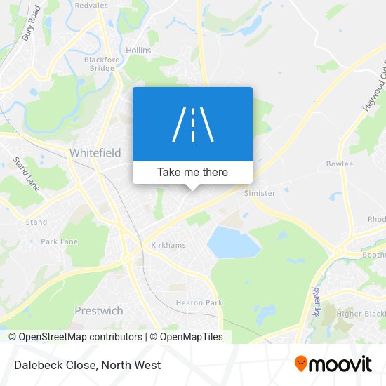 Dalebeck Close map