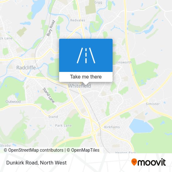 Dunkirk Road map