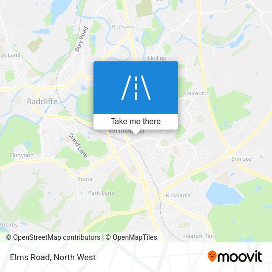 Elms Road map