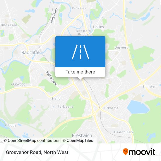 Grosvenor Road map