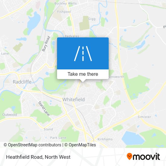 Heathfield Road map