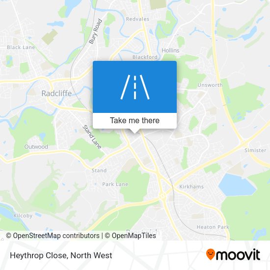 Heythrop Close map