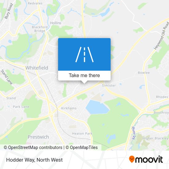 Hodder Way map