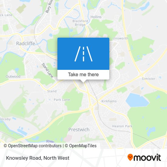 Knowsley Road map