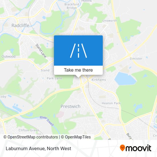 Laburnum Avenue map