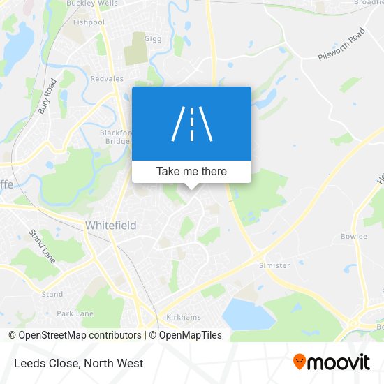 Leeds Close map